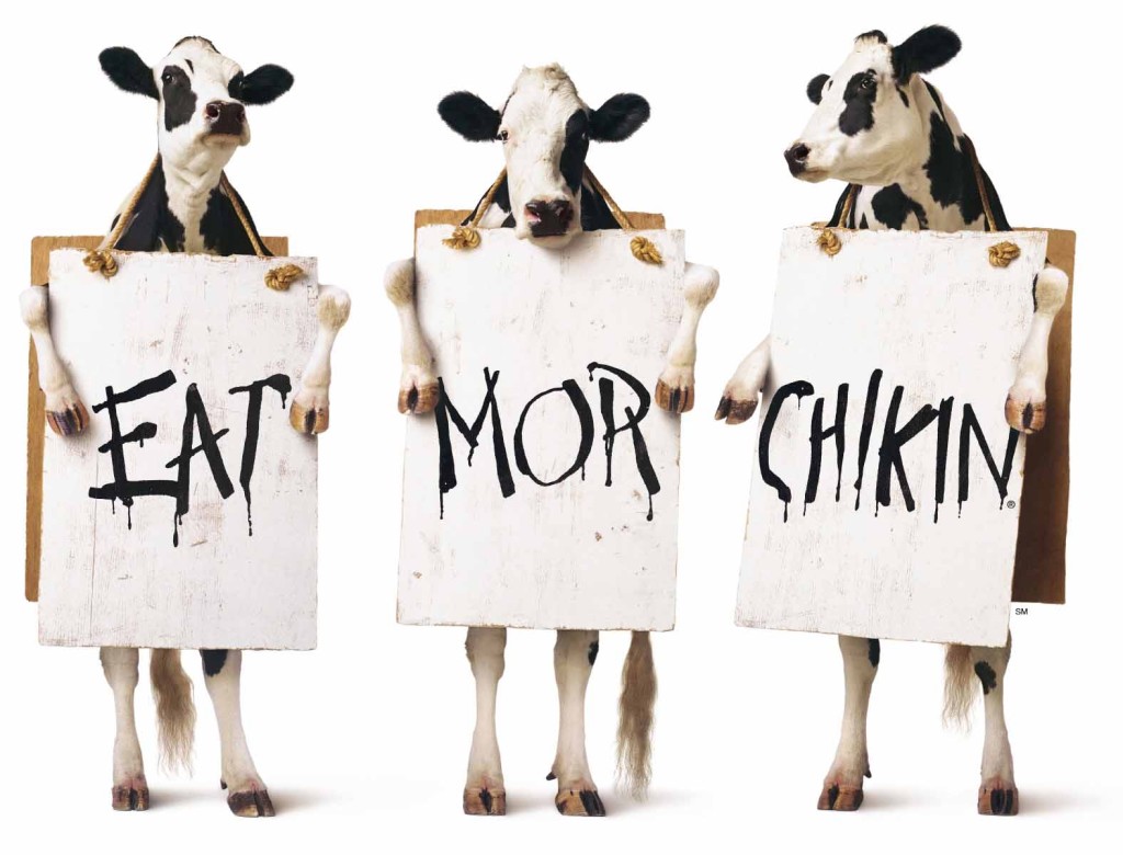 Typical Chick-fil-a Signage